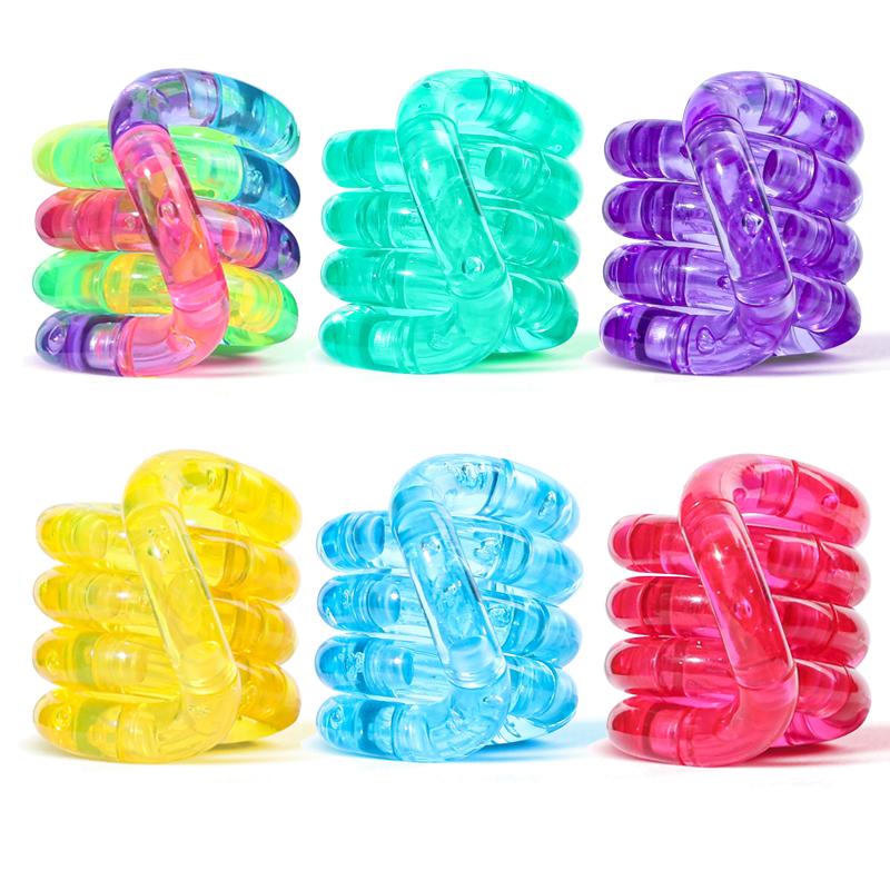 Веселые Образовательные Сенсорные Игрушки-Спиннеры Твисти Кнот Цепочка Деформируемая Креативная Игрушка для Снятия Тревоги и Стресса Ребенок Подросток СДВГ