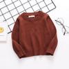 Autumn 2024 Casual Boys Girls Knitwear Undershirt Long Sleeve O-neck Sweater Pullovers for Kids Cotton 2-7 Years Infants Tops Clothes