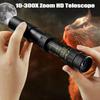 Телескоп 10-300x40 Zoom HD 4K Портативный прочный бинокль с большим радиусом действия Профессиональный монокуляр BAK4-Prisms Для охоты и кемпинга