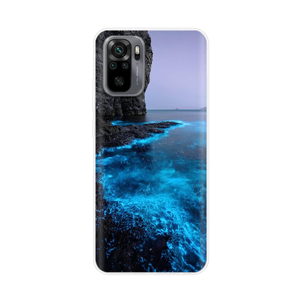 Силиконовый чехол-цветок для Xiaomi Redmi Note 10 Case 6.43'' Милый ТПУ задняя крышка для Xiomi Redmi Note10 Pro Бампер Чехлы