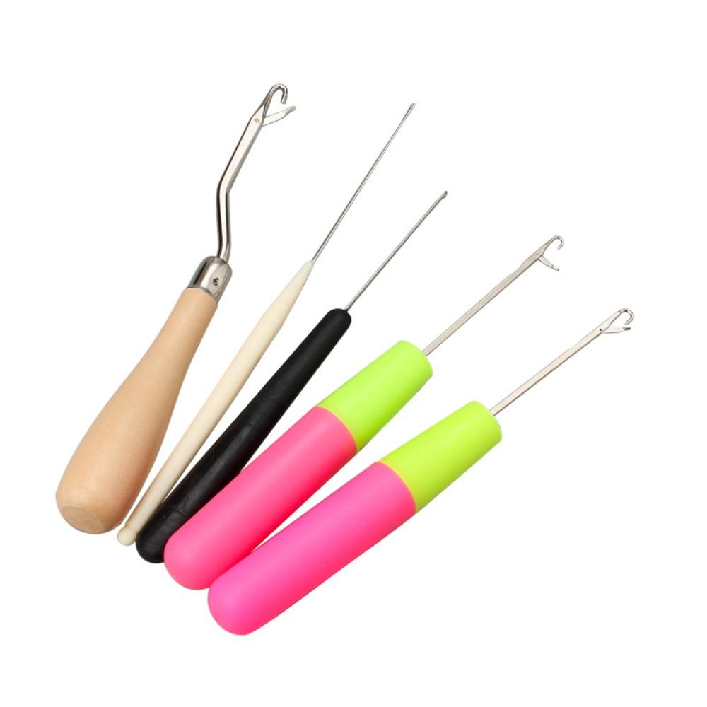 Extension Tools Wig Making Tools 5 Pcs/set Wig Crochet Needles Hair Weave Needle Dreadlock Crochet