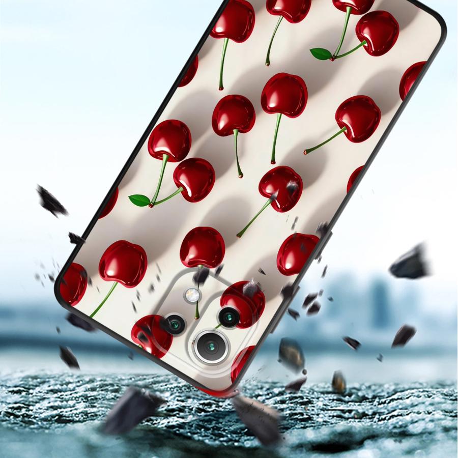Мультяшная вишня Funda Чехол для телефона для Xiaomi Mi 12T Pro 12 14 13 Lite 12X 11 10T 11T 15 Pro