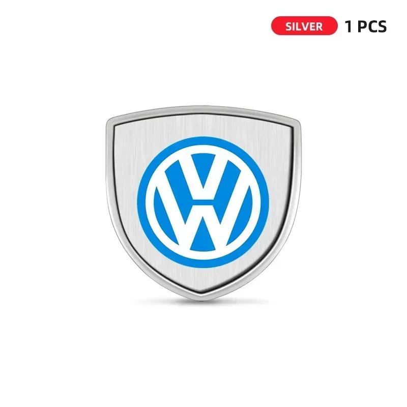 For VW Hot 2025 New 3D Metal Car Body Fender Emblem Shield Stickers Decor Auto Accessories For VW Volkswagen Golf 4 5 7 6 3 mk4