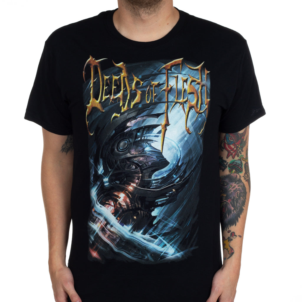 Retro Deeds of Flesh Band Graphic Cotton Tshirt Unisex Summer Short Sleeve Fashion Brand Tee Luxury Casual Vintage Retro Top