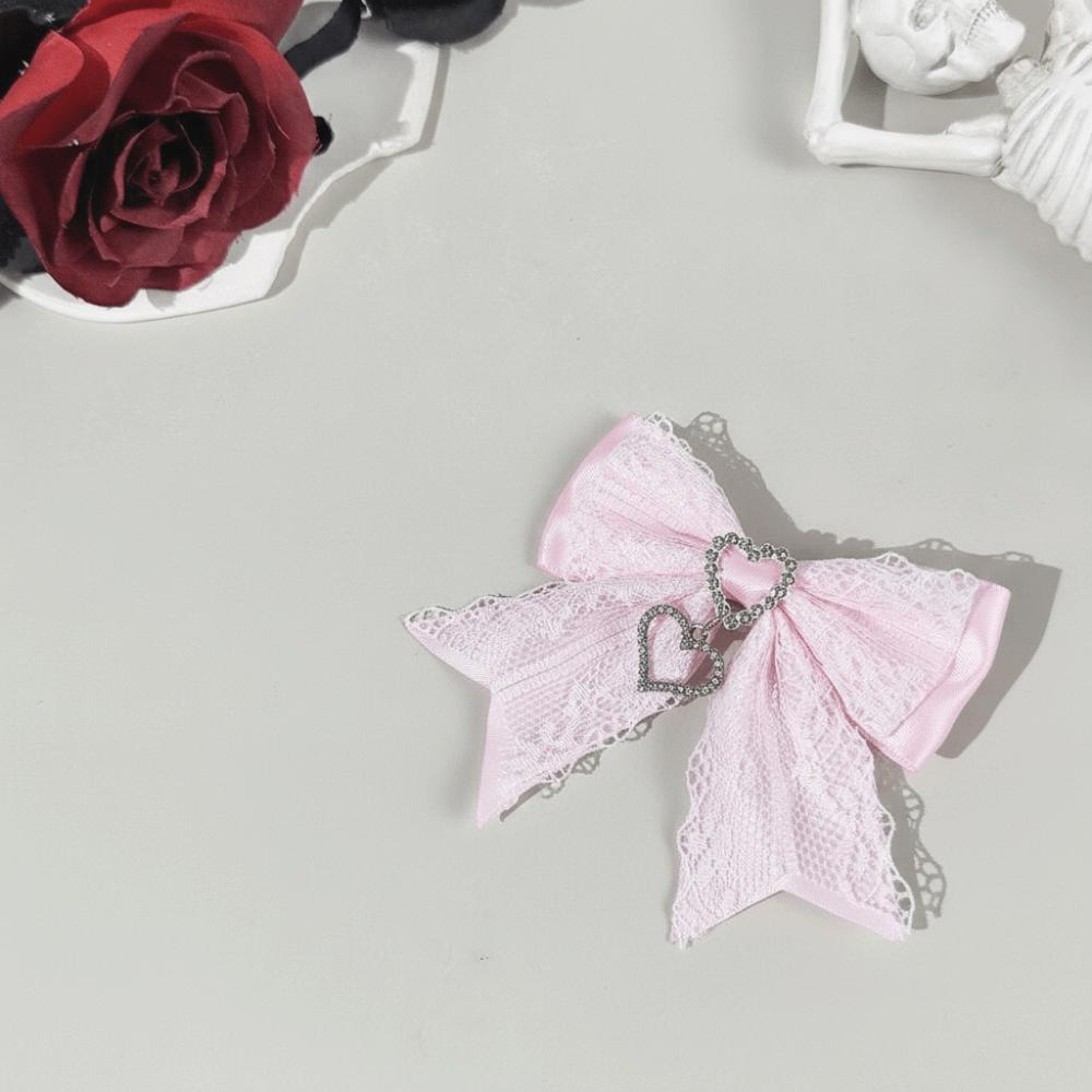 Sweet Hairpin Lolita Women's Barrettes Cute Lace Bow Hair Clip Hair Accessories