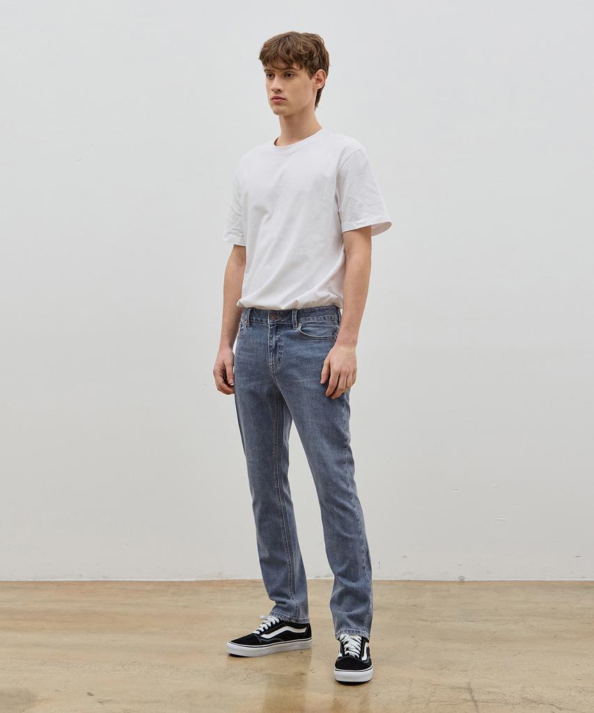 RYUL+WAI Denim Slim Straight Pants Indigo C5