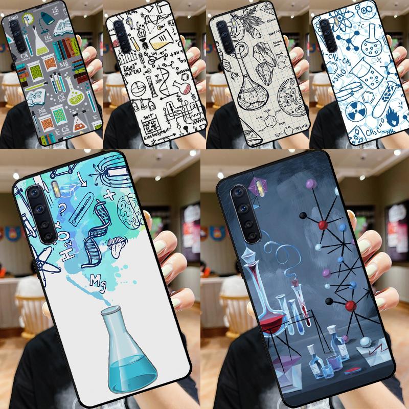 Science Chemistry Style For OPPO A15 A16 A76 A96 A52 A72 A92 A98 A78 A58 A5 A9 A53 A17 A77 A57S A94 A74 A54S Case