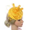 Sweat Bands for Mens Head Elegant Solid Color Bow Floral Ladies Hair Accessory With Feather Detail Convertible Fascinator