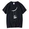 Men's T-shirt 100% Cotton Short Sleeve Funny Astronaut Print Men T Shirt Casual Summer Loose Tee Shirts Mens O-neck Male T-shirt