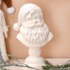 Украшения Фигурки Санты - Наполовину Фигура Санты из Смолы - Рождественский Декор для Дома, Книжной Полки, Вечеринки, Общежития, Зимнего Фестиваля