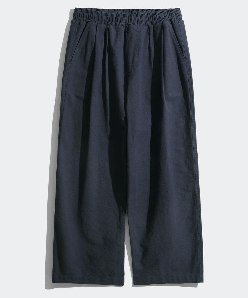 PERSTEP Cool Mix Wide Linen-Like Long Pants Indigo Bjlp4539