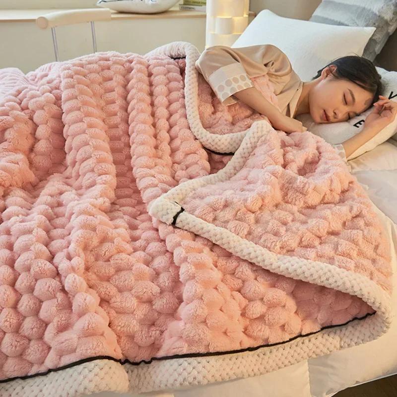Коралловый бархатный плед диван кондиционер одеяло односпальное маленькое одеяло Farley