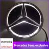 MBK2 C200 E200 Новый 2025 Для автомобиля Mercedes Benz Передняя решетка Логотип Свет Зеркальная поверхность Светодиодный значок Для Mercedes Benz W166 GLS350 AMG/GLS63 X2