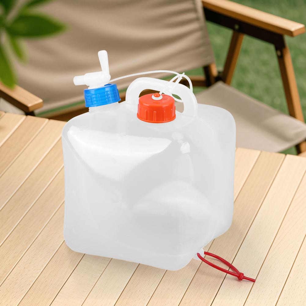 5-20L Portable Outdoor Water Tank Large Capacity Folding Water Container Camping Water Storage Bucket for BBQ Picnic Fishing