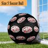 Mg Logo Design Inspiration Size 5 Soccer Ball,Indoor/Outdoor Suitable for Training Matches Tournaments Practice Games Perfect Gift for Fan