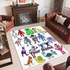 Personalized Crystal Velvet Carpet Custom Name Text,Garten of Banban Anti Slip Area Rug For Home Decoration