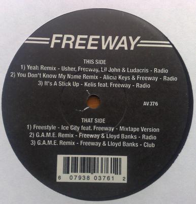 12-дюймовая пластинка FREEWAY - Ice City AV376 AV8 Records 2004 US Rap & Hip-Hop/R&B Б/у