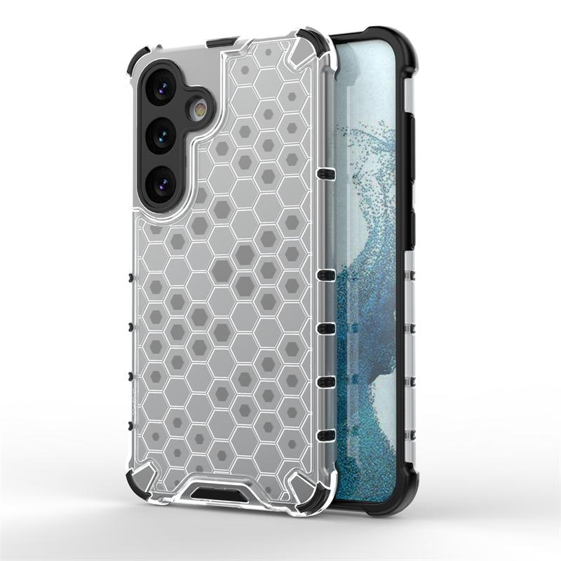 Сотовая ударопрочная для Samsung Galaxy S24 Чехол Бронированный Capa Samsung S24 Plus Ultra Чехол Полупрозрачный TPU PC Защитник S24 Чехол