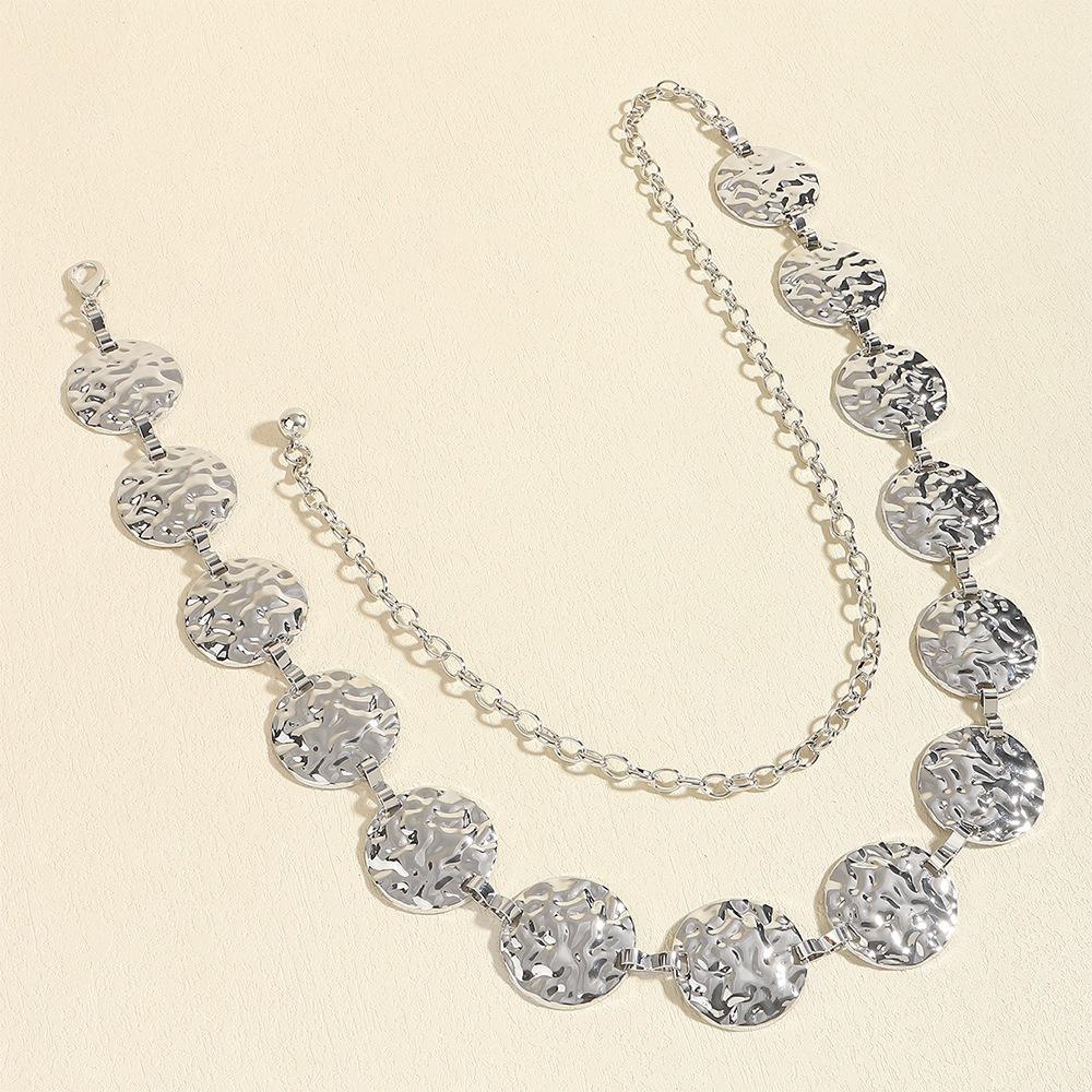 Retro Women's Waist Chain Luxury Style Dress Waist Chain Simple Metal Waist Chain