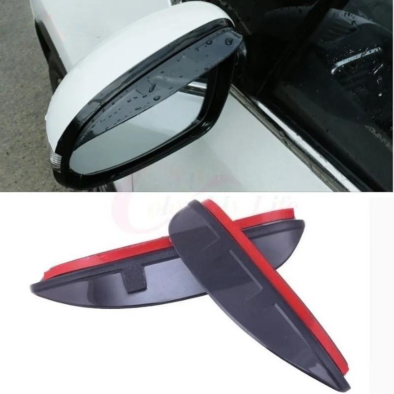 2PCs For Kia Sportage QL KX5 2016-2025 Car Rear View Glass Mirror Rain Eyebrow Shield Sun Visor Shade Plastic Frame Stick