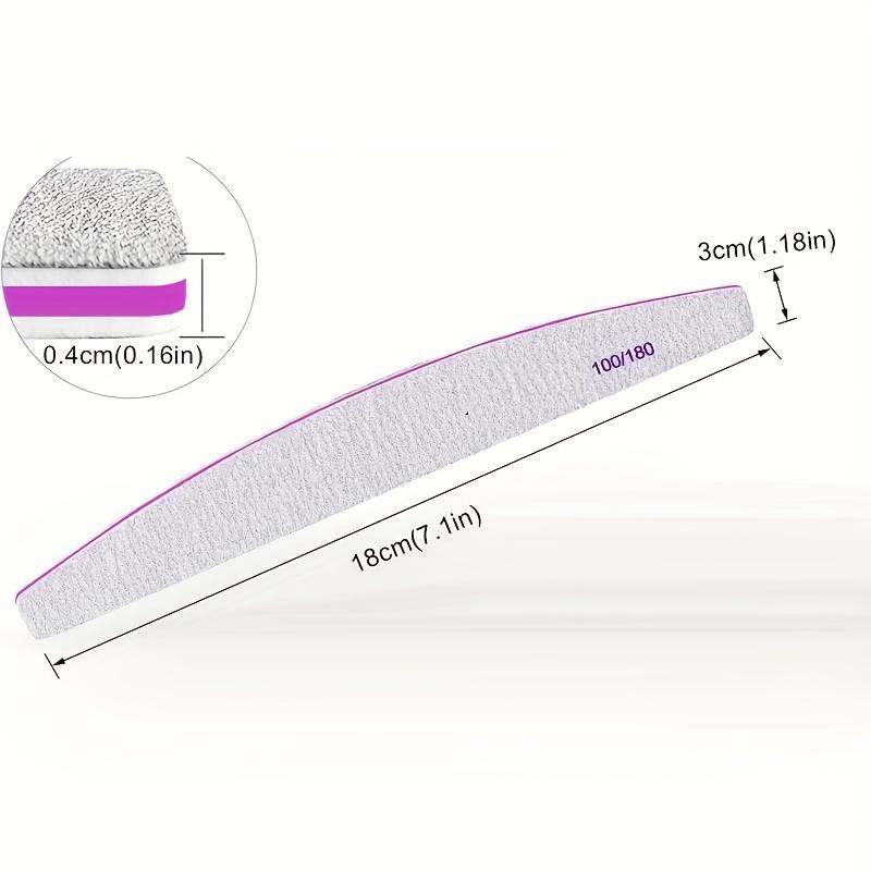 Xiaomi 25Pack Double-Sided Nail Files Grit Professional Emery Boards for Natural And Acrylic Nails Reusable Manicure And Pedicure Tool