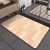 Wood Grain Carpet Diatomaceous Earth Non-Slip Mat Bathroom Absorbent Mat Quick-Dry Foot Mat Door Mat