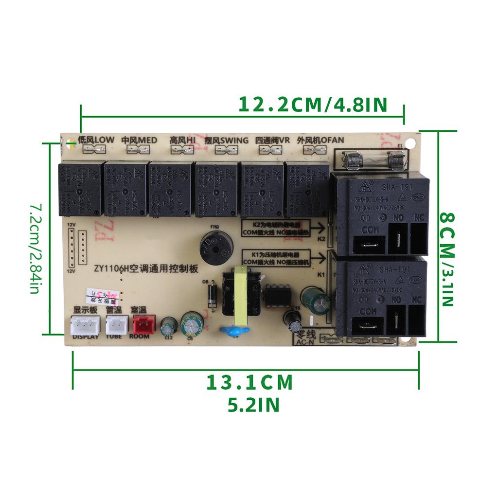 Air Conditioner Control Panel Board Computer Board Modified with LCD Display Universal Control System Temperature Manage