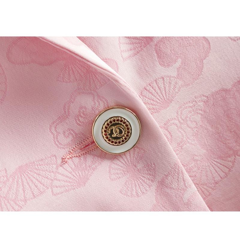 Стильный и элегантный женский розовый пиджак с цветочным принтом, летняя коллекция