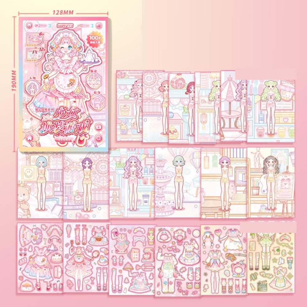 DIY Dress Up Sticker Cartoon Scrapbook Sticker Artistic Decorative Stickers