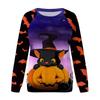 Осенние женские пуловеры повседневные топы винтажная толстовка с принтом на тему Хэллоуина с 3D-принтом женская уличная спортивная толстовка с длинным рукавом