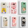 Чехол для телефона Xiaomi Poco X3 X5 X6 X7 C40 C50 C51 C55 C71 C75 Милый кот Мягкие чехлы Защита объектива Жидкий силикон Противоскользящий чехол Для корпуса Xiaomi