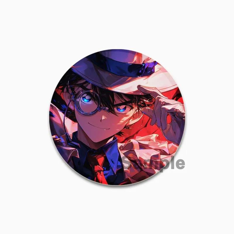 32/44/58mm Maorilan Haibara Ai Conan Hattori Heiji Badge Cartoon Anime Cute Brooch Pins for Clothes Backpack Hat Jewelry Accessories