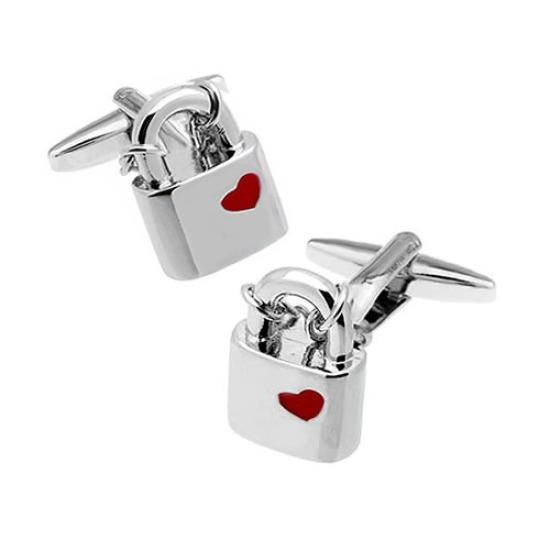 Heart Padlock Cufflinks Cufflinks Cufflinks N01815