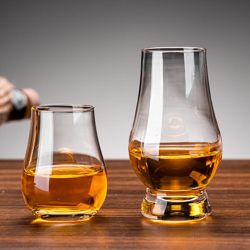 2PCS Crystal Glass Whiskey Cup Clear Tasting Glasses Drinking Glass Old Fashioned Whisky Glass for Scotch Bourbon Liquor Tequila