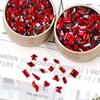 50Pcs Manicure Jewelry Decorative Mini Red Special-Shaped K9 Diamond Manicure Flat Nail Decoration Diamond