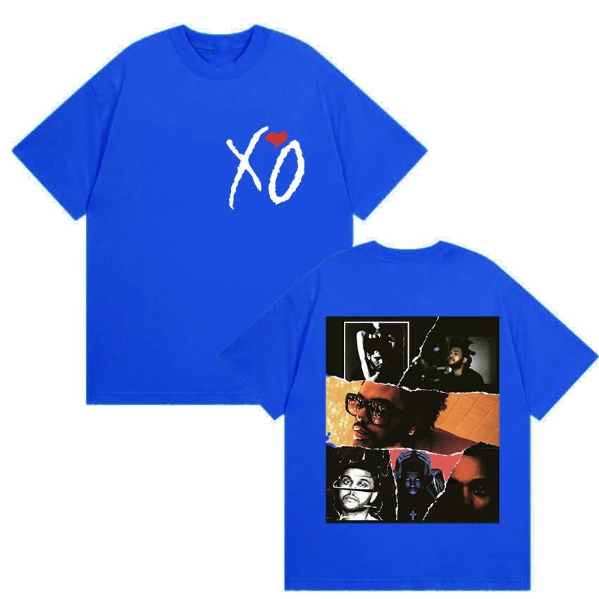 Pop Rapper The Weeknd Xo Album Graphic T Shirts Unisex Women Fans Hip Hop New Short Sleeve Tshirt Cotton Soft Tees Streetwear