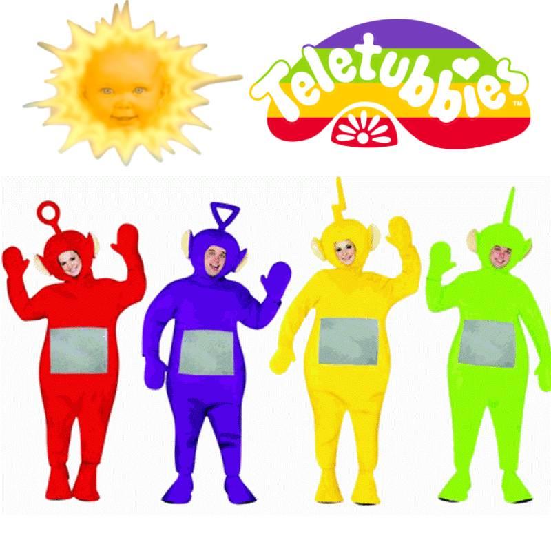 Fun Teletubbies Costume Polyester Bodysuit With Headpiece!