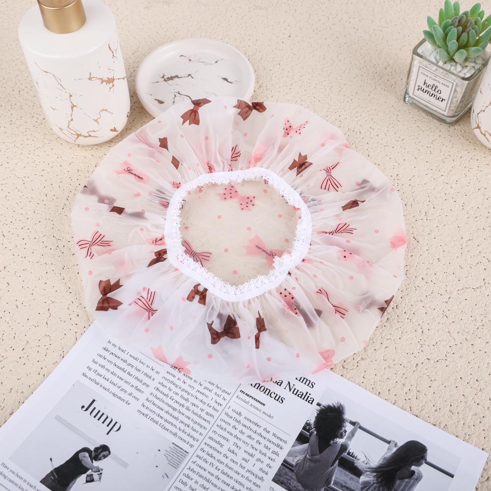 Водонепроницаемая одноразовая шапочка для душа и ванны для женщин - утолщенная, увеличенная и противодымная конструкция