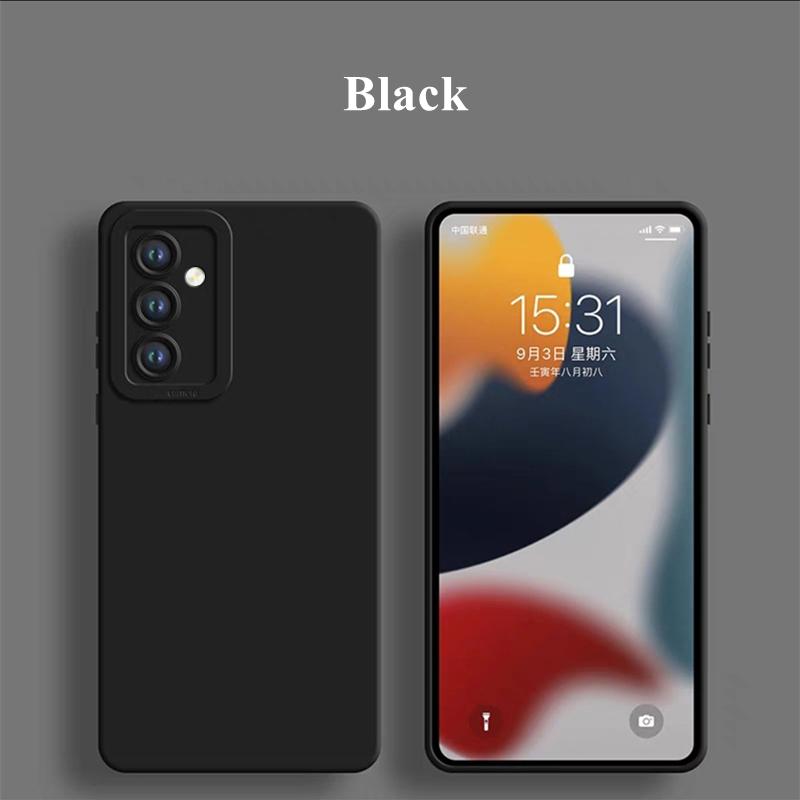 Для Samsung Galaxy A55 5G чехол Samsung Galaxy A55 Funda Camera Protector жидкий силиконовый чехол-накладка цвета конфет Galaxy A55