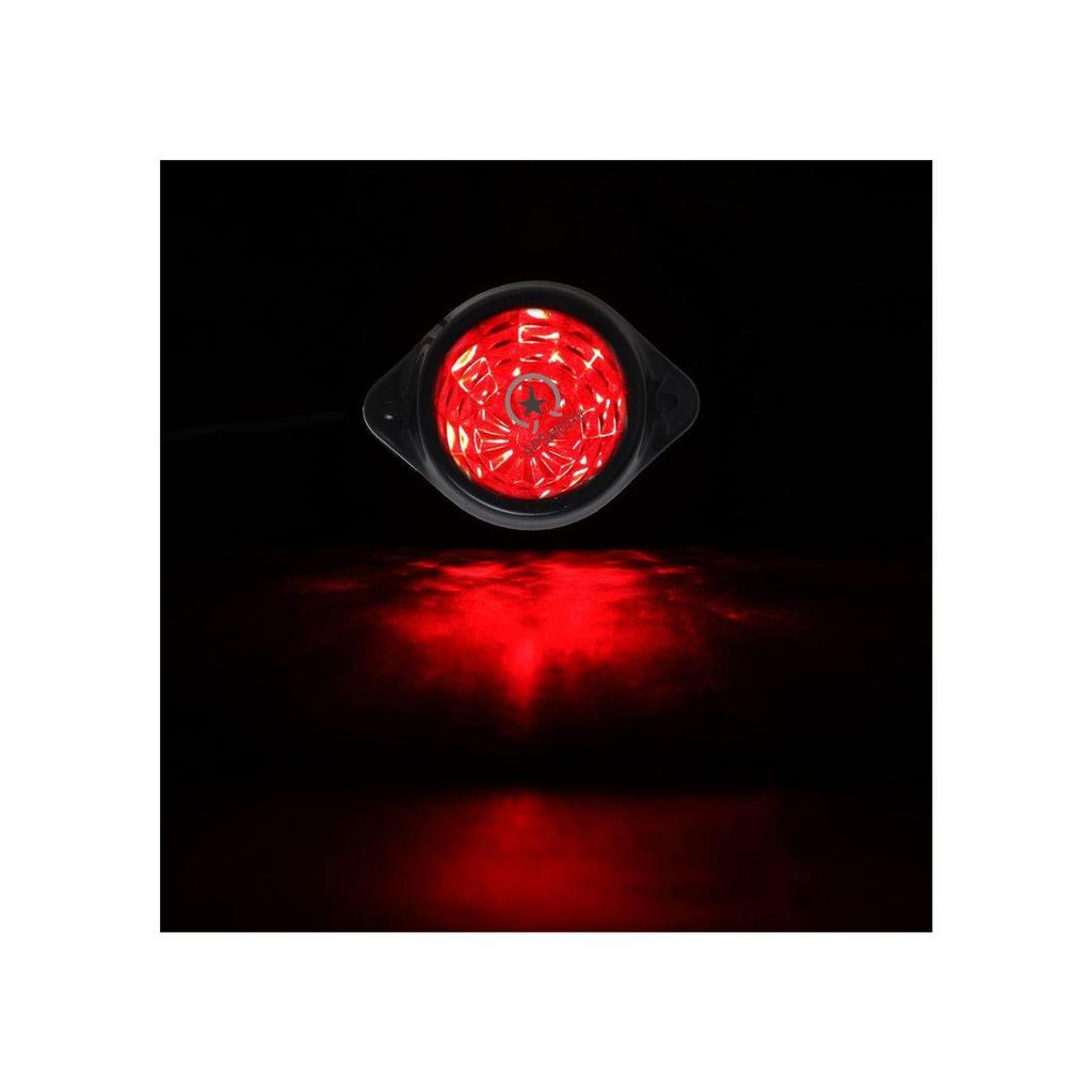 6-Pack LED Side Marker Light, 12V Waterproof trailer lights Red LED Truck Trailer Tail Lights for Truck RV Camper Van semi trucks Boat