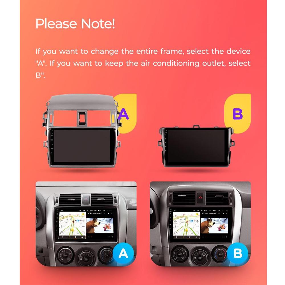 9-дюймовый Android Carplay для Toyota Corolla E140/150 2006-2013, автомобильный радиоприемник, мультимедийный видеоплеер, GPS-навигация, WIFI, 2 + 32 ГБ