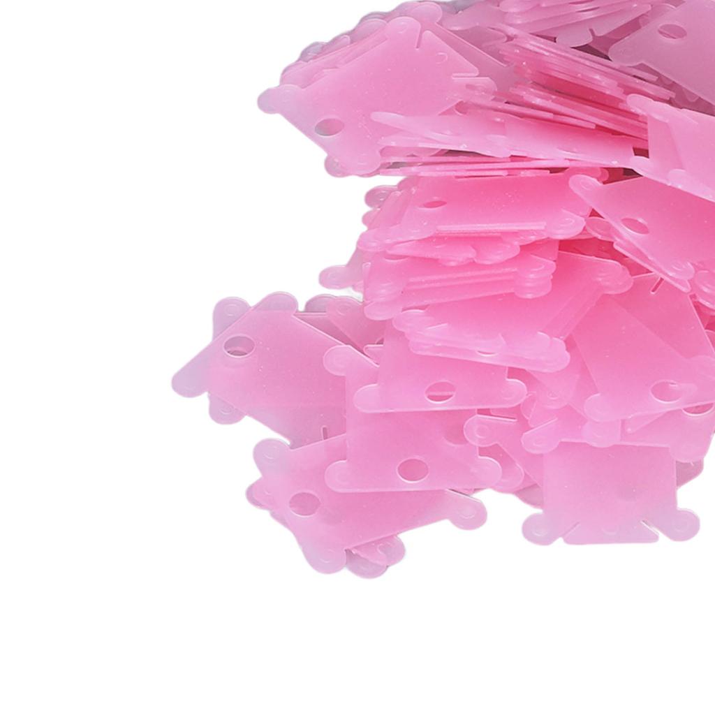 200Pcs Plastic Floss Bobbin Sorting Storage Function Beautiful Practical Household Sewing Thread Storage