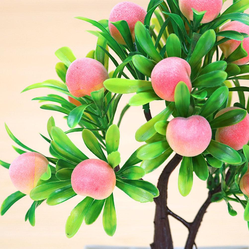 Artificial Plant Potted with Foam Fruit for Home Living Room Tabletop Decoration