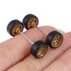 1/64 Wheels For Hotwheels With Rubber Tire Model Model Car Modified Parts Toys