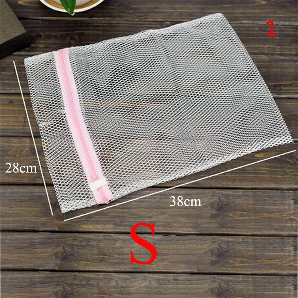 S/M/L Home Bra/Socks/Lingerie Washing Machine Net Mesh Laundry Bags Zipper Basket Pouch Wash Bags