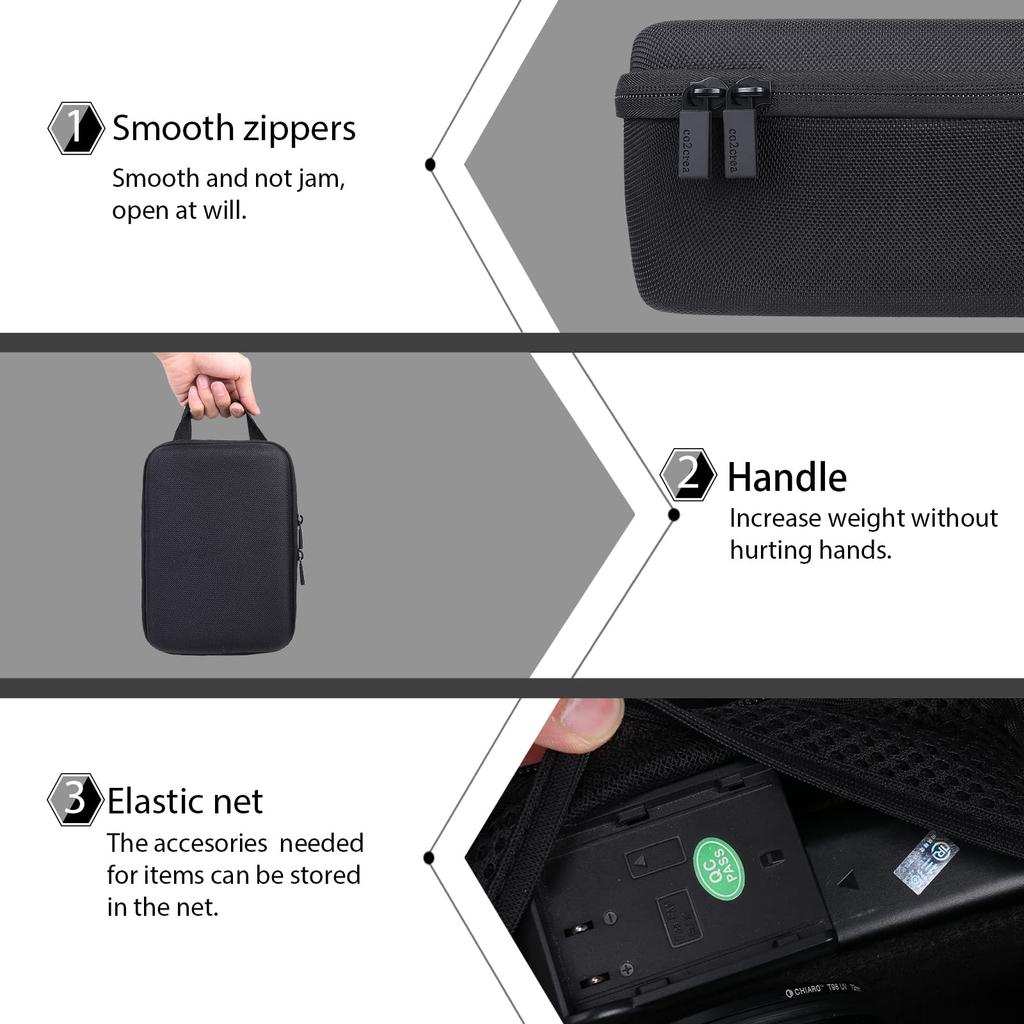 Co2CREA Чехол для хранения, совместимый с беззеркальной камерой Panasonic Lumix G8, комплект объективов GH5/ GH5M2/ GX7/ G9/ G7/ 12-60 мм