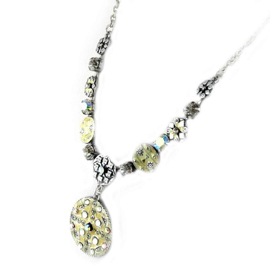 Les Trésors De Lily [D8936] - Дизайнерское колье «Воспоминания о прошлом», белое серебро