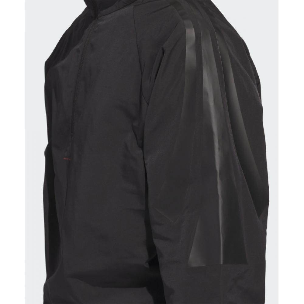 Adidas Баскетбольная тканая куртка с полумолнией, черная Iw5636