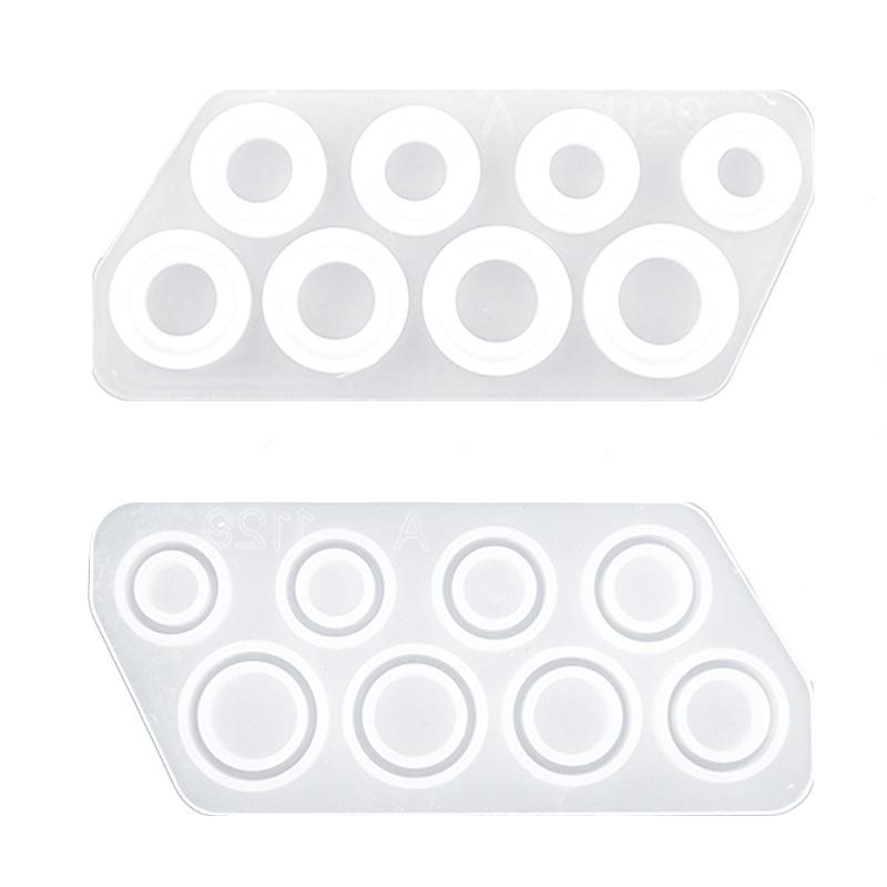 DIY Silicone Mold Collection for Faceted Ring, Curved Pendant, and Cat Ear Designs