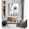 Wall Art Painting Decorative Picture Home Decor Nordic Black White Plant Abstract Flower Canvas Posters Canvas Prints Minimalist